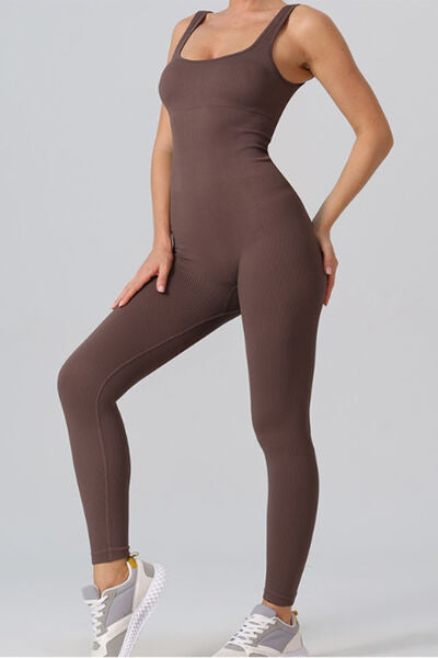 Square Neck Wide Straps Leotard