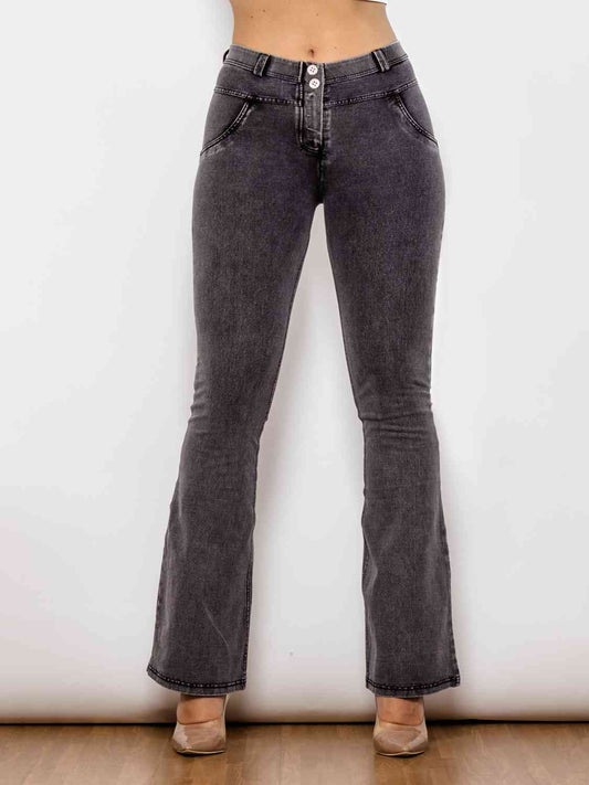 Apple/Mac - Full Size Long Bootcut Jeans (7486621057112)
