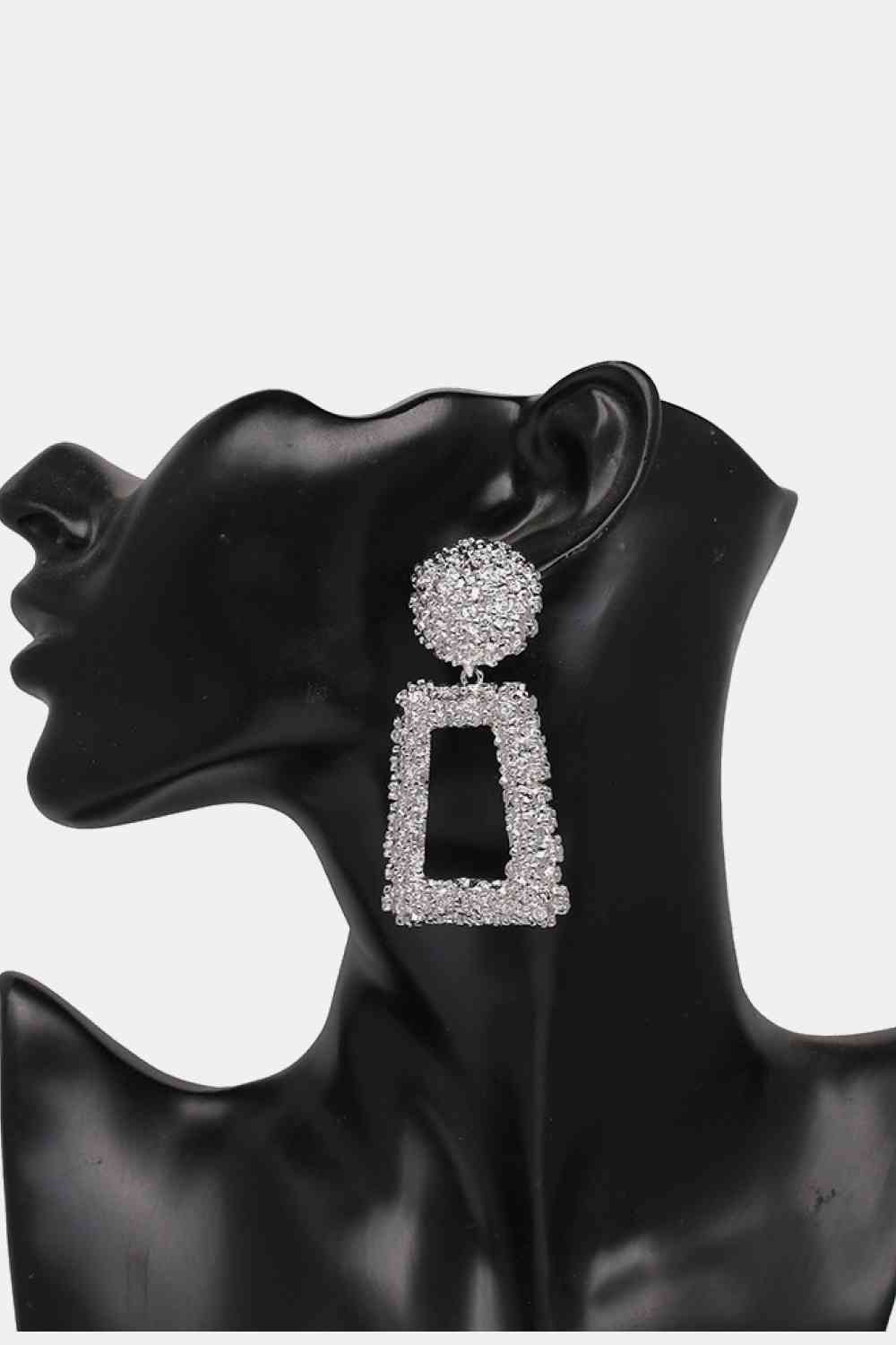 Zinc Zest - Geometrical Shape Zinc Alloy Dangle Earrings (7499306500184)