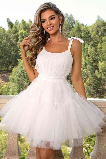 Mesh Dress - Tie Shoulders (7515684241496)