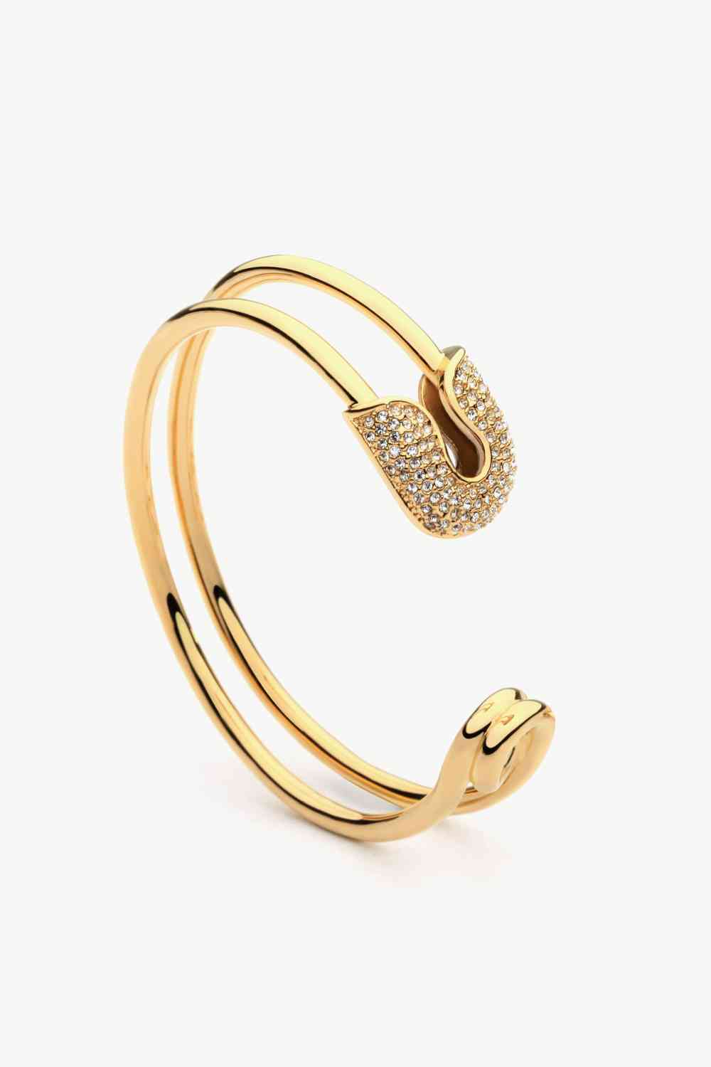 Rhinestone Double Hoop Bracelet (7500204638296)