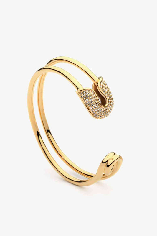 Rhinestone Double Hoop Bracelet (7500204638296)