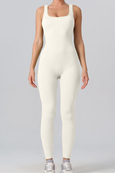 Square Neck Wide Straps Leotard