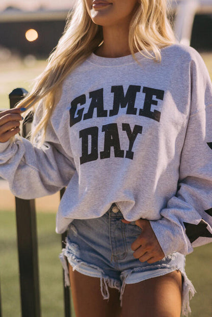 GAME DAY - Graphics Printed Long Sleeves Round Neck Sweatshirt (7484660875352)