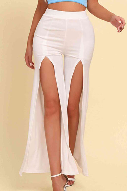 High-Rise - Pull-On Split Pants (7500882640984)
