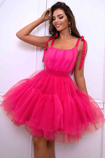 Mesh Dress - Tie Shoulders (7515684241496)