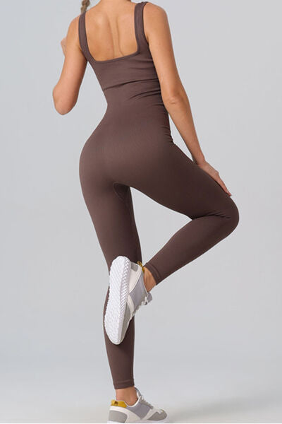 Square Neck Wide Straps Leotard