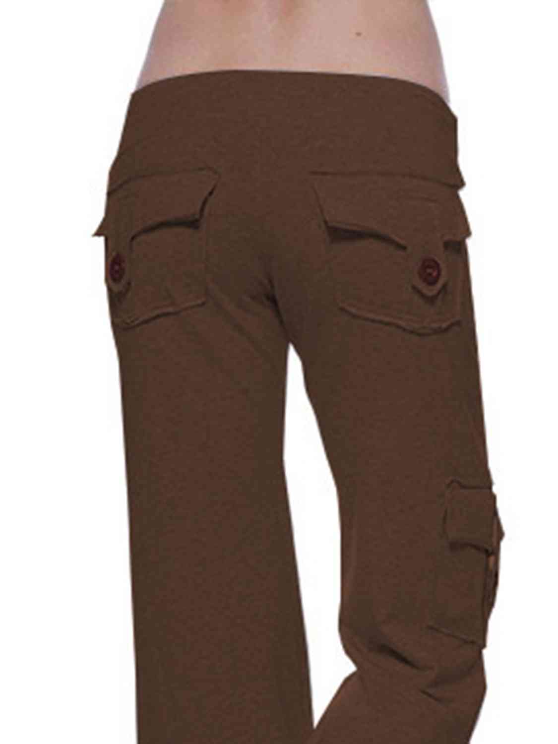 Mid-Waist Pants With Pockets (7500880871512)